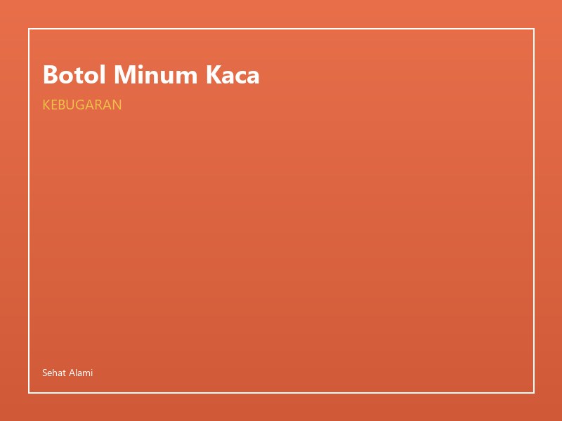 Botol Minum Kaca