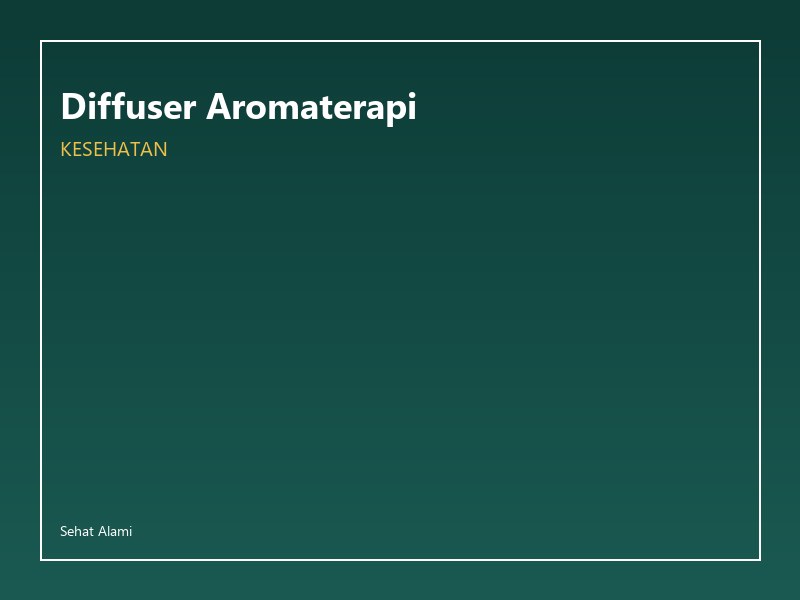 Diffuser Aromaterapi