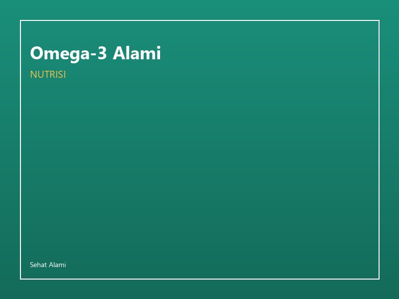 Omega-3 Alami