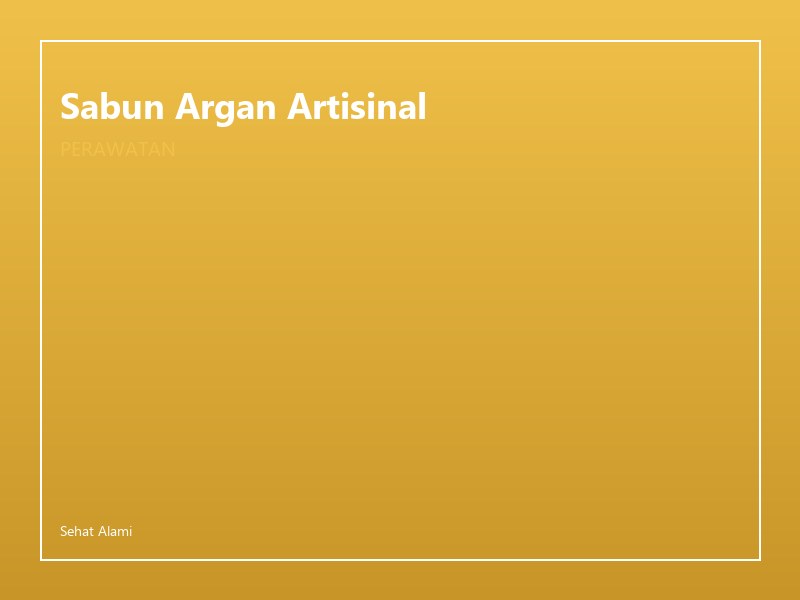 Sabun Argan Artisinal